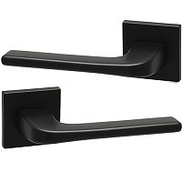 Ручки на розеті SAFITA Comfy HS LT MB чорний матовий