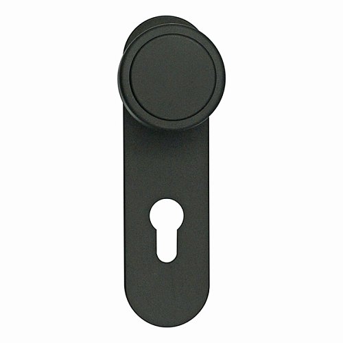 Ручка на планке для врезной антипаники MARVON SP30 фиксированная 72 мм черная матовая - Фото №2