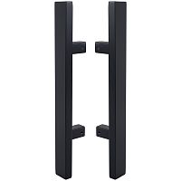 Ручки скобы ABARO Sydney 90° L:600 X:400 W:40*20mm SS 304 черный RAL 9005 (комплект)