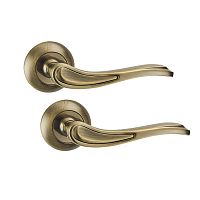 Ручки на розеті PUNTO Salsa (TL) ABG зелена бронза