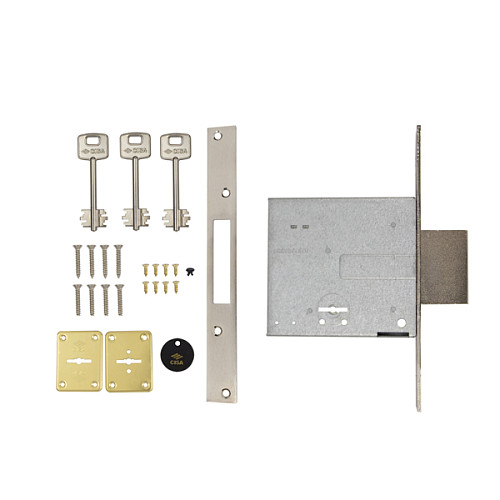 Механизм замка CISA 57010 (BS63мм) хром матовый - Фото №6