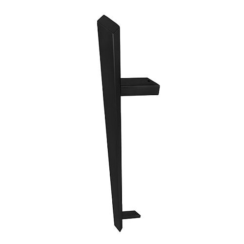 Ручка скоба ABARO Sydney 45° L:1200 X:1000 W:40*20mm SS 304 черный RAL 9005 (половинка) - Фото №5