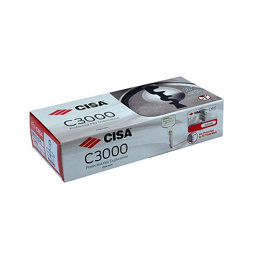 Цилиндр CISA C3000 80T (40*40T) никель матовый - Фото №12
