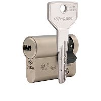 Цилиндр половинка CISA ASIX P8 PRO 40 (30*10) никель матовый 2+1 ключ