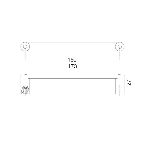 Ручка для мебели MVM D-1032 160 мм MC матовый хром - Фото №3