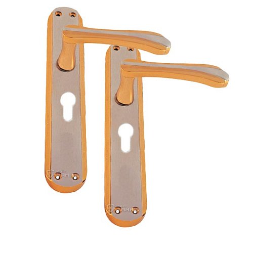 Ручки на планці OZCANLAR Yonca YALE 55 сатин/золото - Фото №1