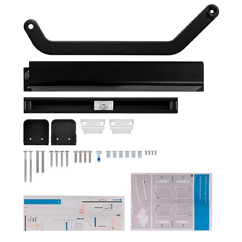 Дотягувач для хвіртки ABLOY DC630G SLD EN6 до 150кг 1300мм правий Black Чорний - Фото №7