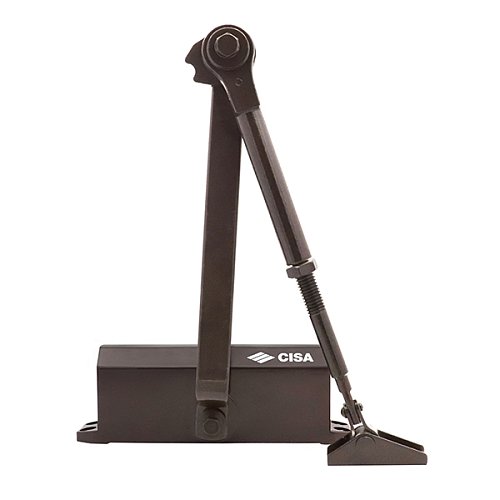 Доводчик CISA 60461/60471.03.0.88 STD HO с фиксацией до 80 кг коричневый - Фото №4