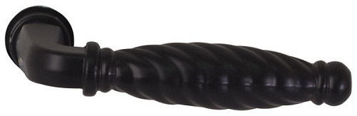 Ручки на розетте для калитки IBFM 435/TX овал черная - Фото №2