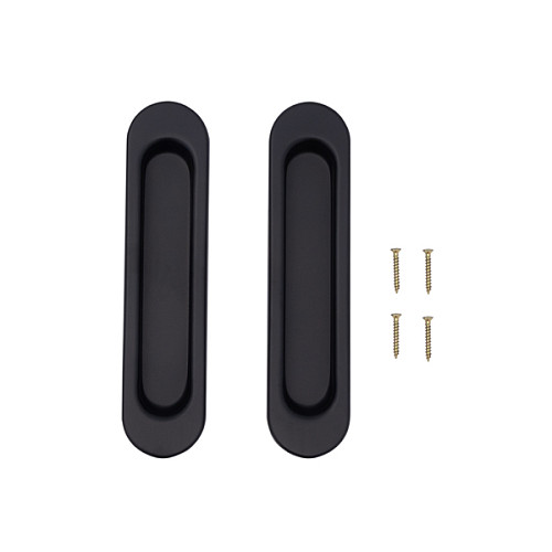Ручки для розсувних дверей KEDR Black mat матовий чорний - Фото №2