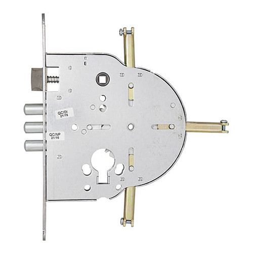 Механизм замка MUL-T-LOCK M235 / M267 4-х направленный (BS65 * 90мм) хром полированный без об.планки - Фото №2