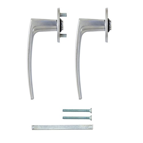 Ручки на розеті ABLOY Polarita хром сатин - Фото №3