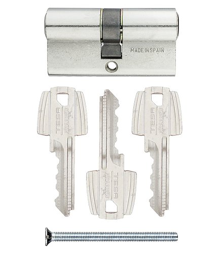 Циліндр TESA TE5 80 (35*45) нікель сатин 3 ключа - Фото №3