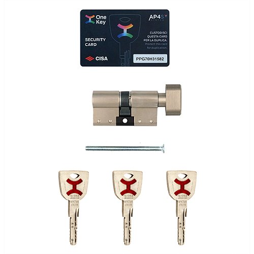 Циліндр CISA AP4 S (модульний) 105T (65*40T) нікель матовий 3 ключі - Фото №13