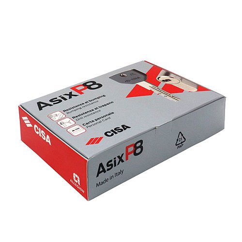 Циліндр половинка CISA ASIX P8 PRO 40 (30*10) нікель матовий 2+1 ключ - Фото №8