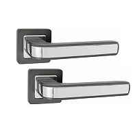 Ручки на розеті PUNTO Nova (QR) GR/CP графіт/хром