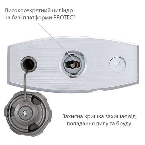 Замок навесной ABLOY PLLW340T Protec 2 CLIQ без ключей - Фото №3