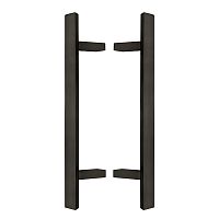 Ручки скобы ABARO Sydney 45° L: 600 X: 400 W: 40*20mm SS 304 черный RAL 9005 (комплект)