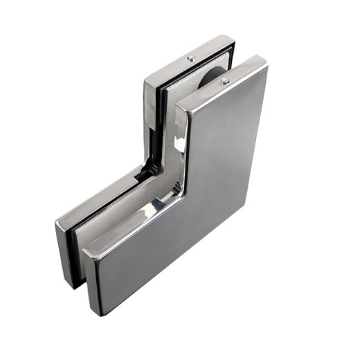 Угловой соединитель GLASS-M-TECH EK-40C Polish нержавеющая сталь - Фото №2