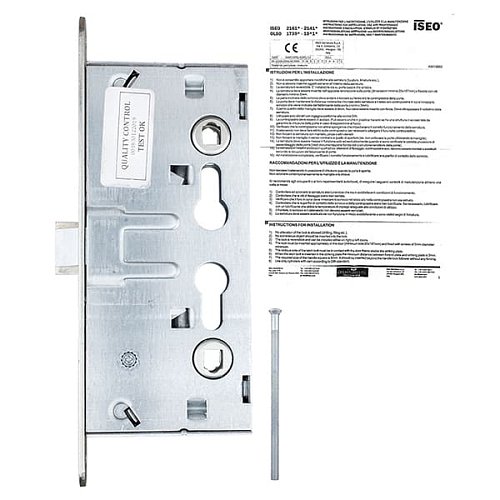 Механізм замка ISEO 216120654 (BS65*72мм) протипожежний матовий хром - Фото №7