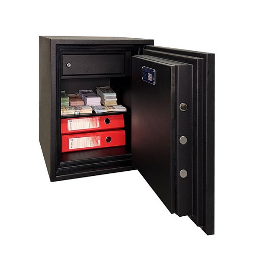 Сейф вогнестійкий GRIFFON FRS.57.E BLACK - Фото №5