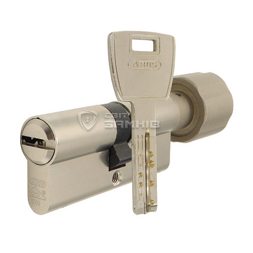 Цилиндр ABUS X12R 100T (60*40T) никель сатин - Фото №1