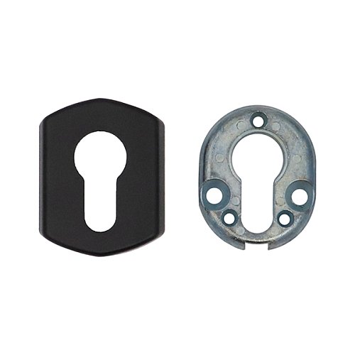 Накладка на сердцевину CISA 07076.71 для врезной прямоугольной антипаники черный - Фото №2