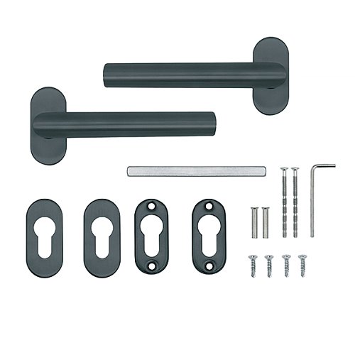 Ручки на розеті ABARO Lido MM антрацит - Фото №8