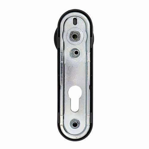 Ручки протипожежні на планці CISA 07070.24 фіксована-натискна 72 мм чорний - Фото №3