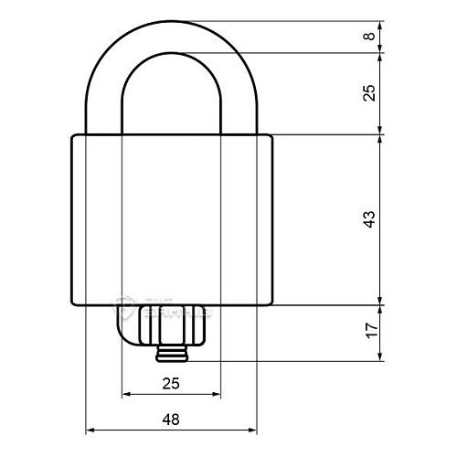 Замок навісний ABLOY PLM330 Sentry (2 ключа) - Фото №5