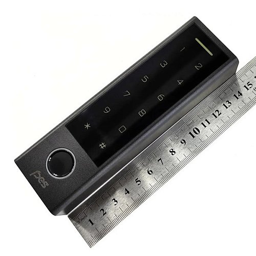 Клавіатура зчитувач PES KeyPad slim для розумних замків біометричний чорний - Фото №2