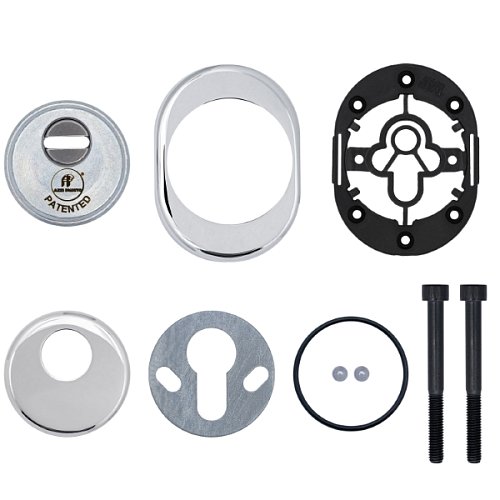 Протектор AZZI FAUSTO Antitubo SB 25 мм ME50/CL овальний стандарт хром полірований - Фото №7