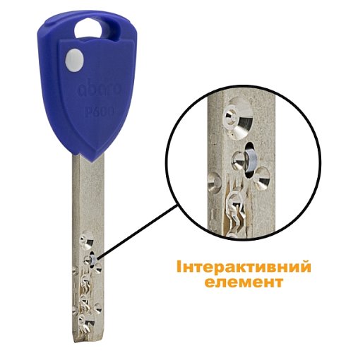 Циліндр ABARO P600 (модульний) 62 (31*31) Ni нікель сатин 5 ключів - Фото №9