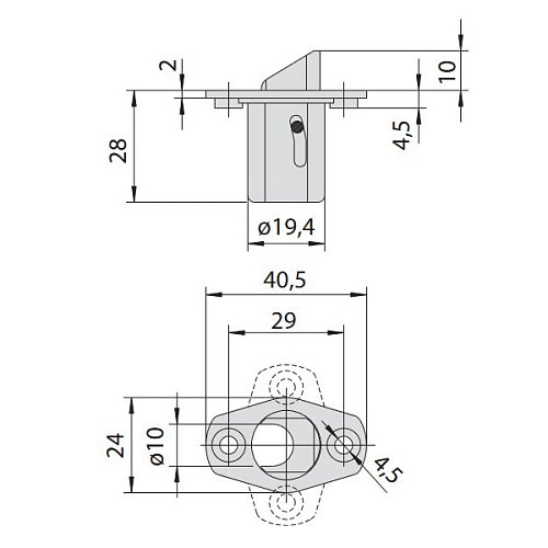 Пристрій блокування верхньої тяги CISA 07089.50 - Фото №5