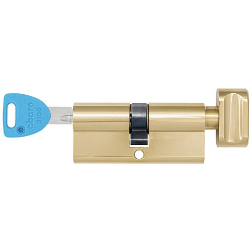 Циліндр ABARO B100 70T (30*40T) G латунь полірована 5 ключів - Фото №7