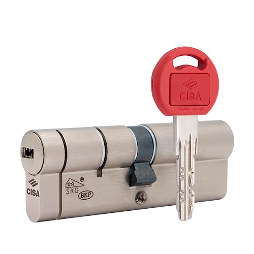 Циліндр CISA Astral Tekno PRO 80 (35*45) нікель матовий 3 ключі - Фото №1