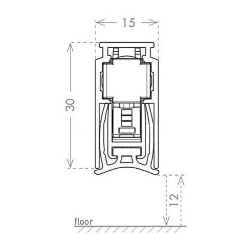 Порог выдвижной CCE Chronoseal 1030 мм - Фото №2