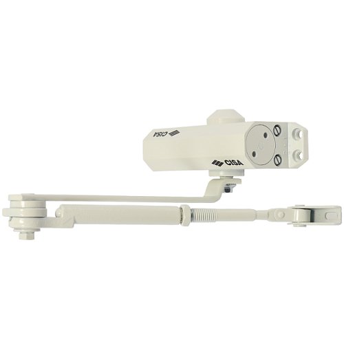 Доводчик CISA 60461/60471.03.0.45 STD HO с фиксацией до 80 кг белый - Фото №1