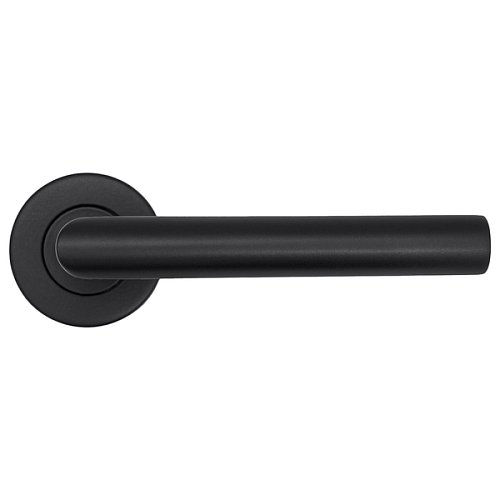 Ручки на розеті ABARO Lido MM кругла розета чорний - Фото №4