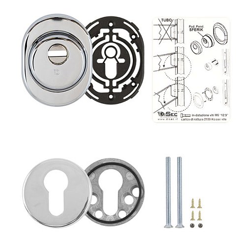 Протектор DISEC SFERIK BDS16 25 мм + накладка DISEC КТ038 хром полированный - Фото №5