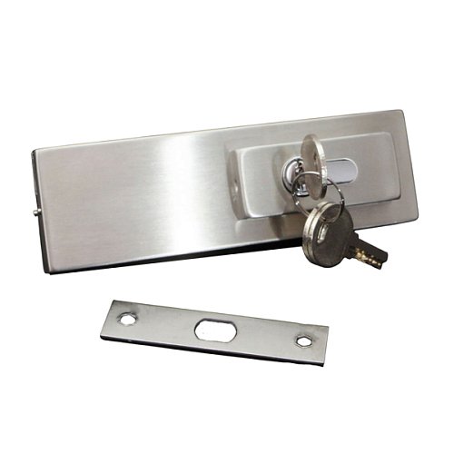 Замок накладной GLASS-M-TECH EK-51 для барных стеклянных дверей сатин - Фото №1