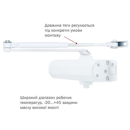 Дотягувач RYOBI D-2055V BC STD до 100кг FIRE Білий - Фото №7