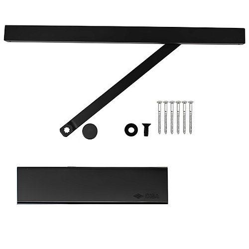 Доводчик CISA C2011.03.0.90 Professional Plus2 SLD HO с фиксацией до 60 кг черный - Фото №6