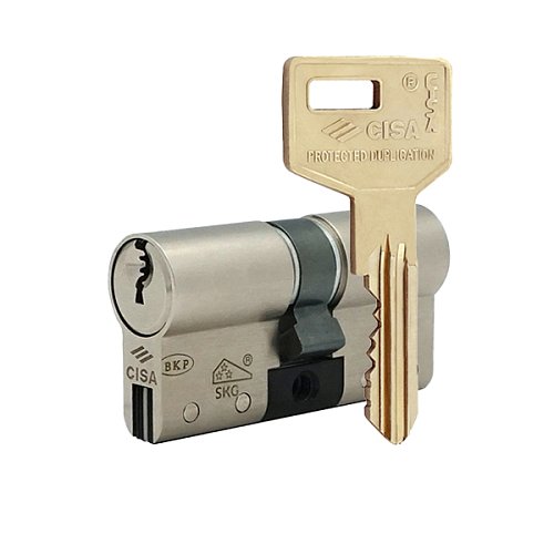 Цилиндр CISA C3000S (модульный) 120 (55*65) никель матовый 3 ключа - Фото №1