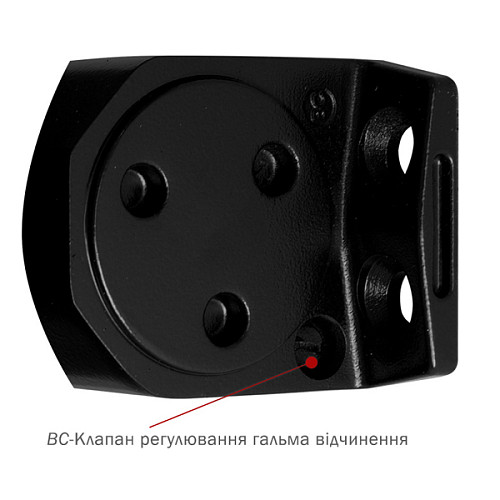 Дотягувач RYOBI DS-2055P BC PRL HO з фіксацією до 80 кг Чорний - Фото №7