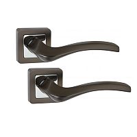 Ручки на розетте PUNTO Vesta (QR) GR/CP графит/хром