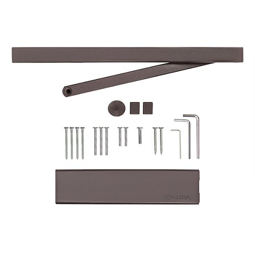 Доводчик CISA D5210.03.0.88 BC SLD HO с фиксацией до 80 кг коричневый - Фото №7