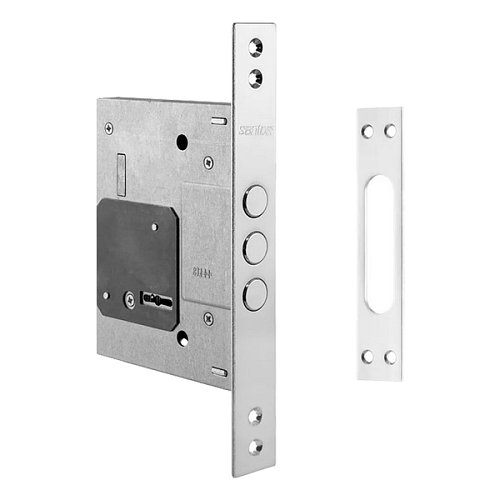 Механізм замка SANTOS 257L NC (BS60мм) нікель - Фото №8