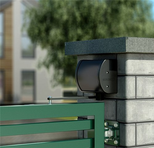 Дотягувач для хвіртки LOCINOX Panther з монтажем на стіну і стовп чорний - Фото №5