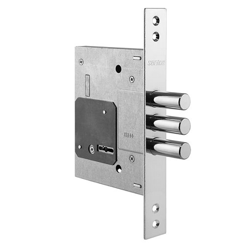Механізм замка SANTOS 257L NC (BS60мм) нікель - Фото №1